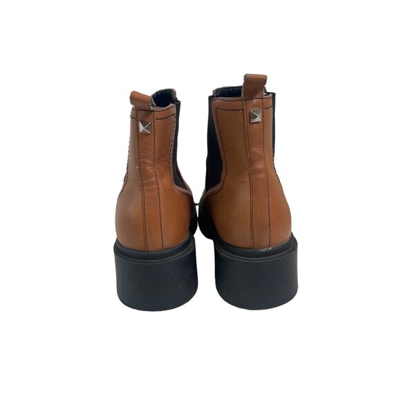 Marc Fisher Wade Ankle Boots Caramel Brown Leather Women’s SIZE 10 - Picture 5 of 11